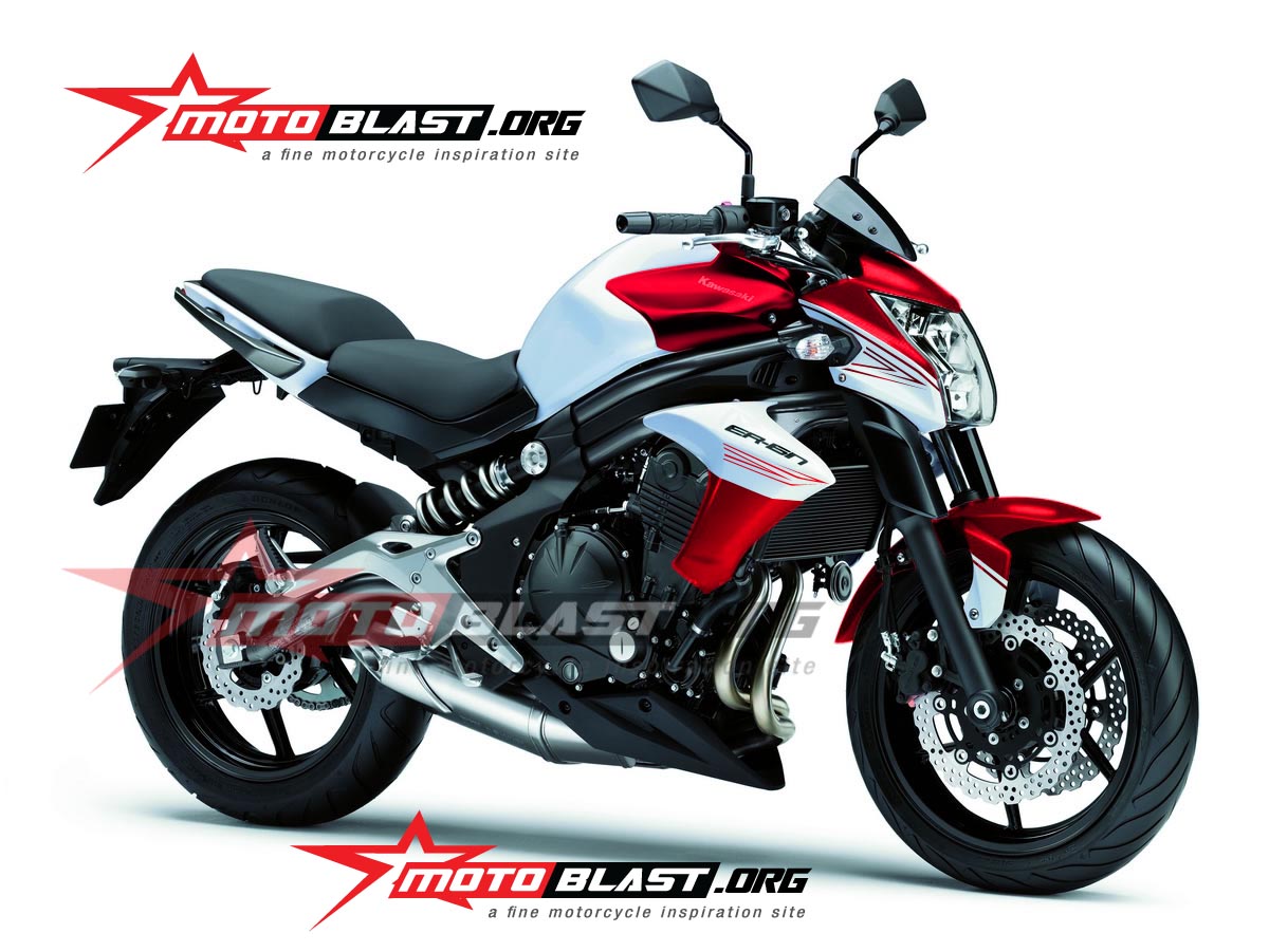 Kawasaki ER6n Merah Putih Seperti Yamaha New Vixion Lightening
